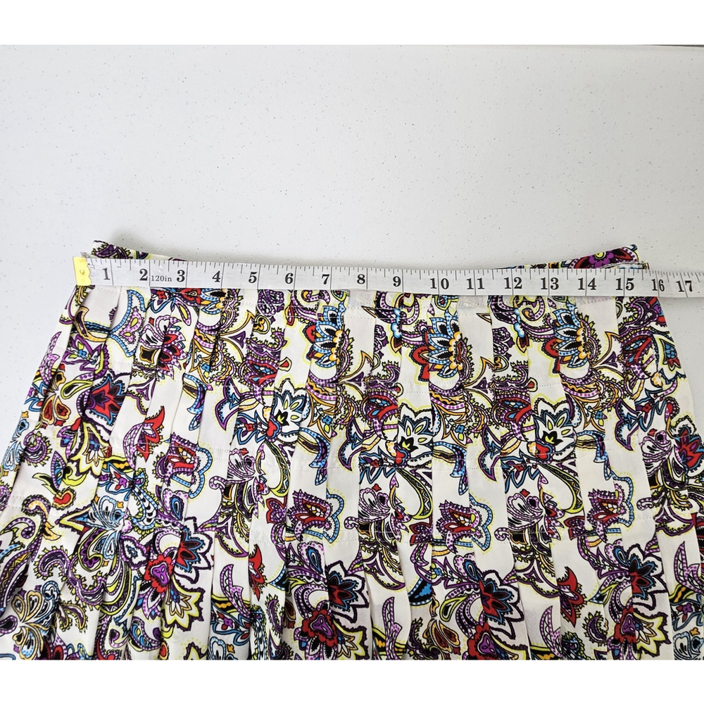 Banana Republic Women's Size 8 Paisley Maxi Skirt Lined Boho Gypsy Flowy Slit - Picture 4 of 14